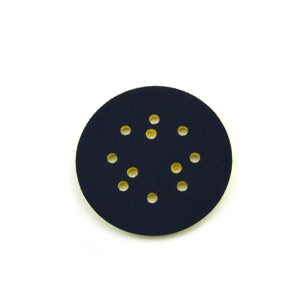 POLIWELL 5 inch 125mm 8 Holes 3 4 Nails Backing Pad Hoop & Loop Sanding Pads for Sanding Disc Holder Power Sander Polisher Tools