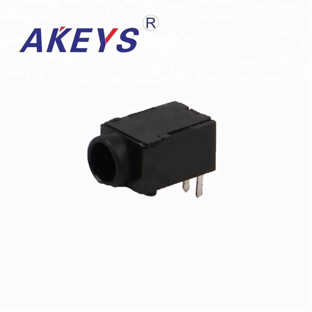 DC-003A DC power socket 3.5 * 1.3MM round head power socket three pin horizontal plug-in board 3P