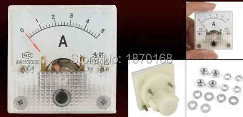 91C4 DC 5A 10A 15A 20A 30A 50A Analog Ammeter Panel AMP Current Meter Gauge Amperemeter Amperimetro Discount