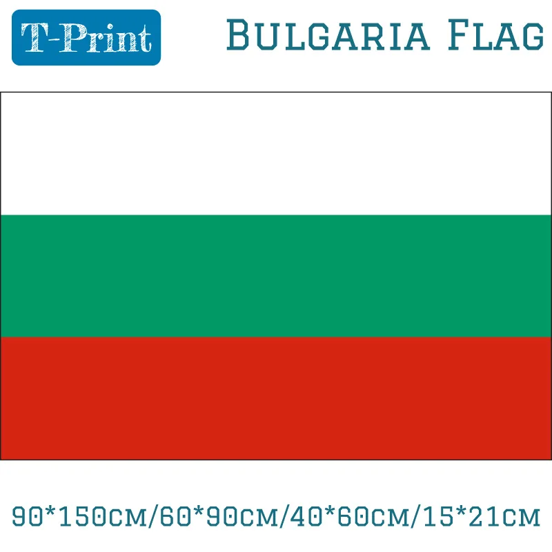 Banner / bandera 90*150cm/60*90cm/40*60cm/15*21cm Bulgaria Bulgarian Flag  National Banner For Festival The  Home Decoration