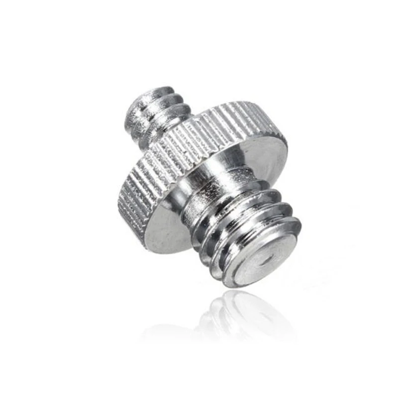 1 ชิ้นอุปกรณ์เสริมกล้อง 1/4 "ถึง 3/8" ชาย Threaded โลหะสกรูสำหรับขาตั้งกล้องขาตั้งกล้อง DSLR อุปกรณ์เสริม SLR