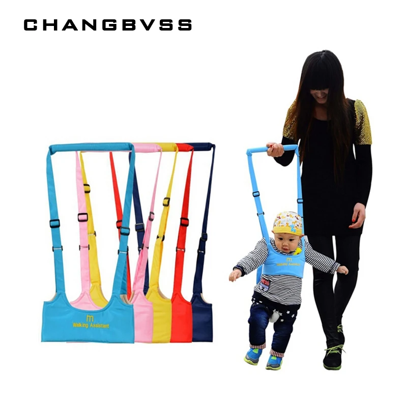 Simple Solid Color Baby Walking Belt Multifunctional Breathable Anti-fall Child Protective Belt Infant Learning Walking Belt