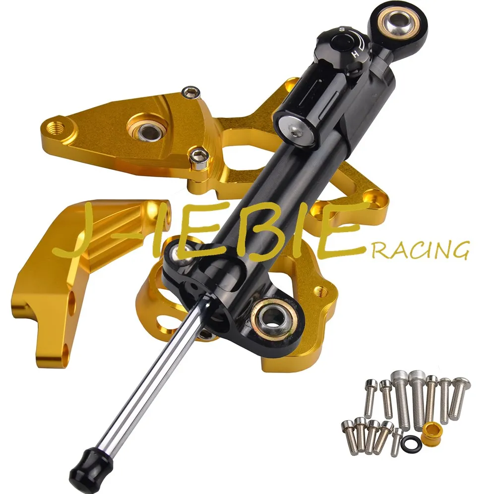 

CNC Steering Damper Stabilizer and Gold Bracket Mounting For Honda CBR1000RR CBR1000 RR 2008-2014 2009 2010 2011 2012 2013