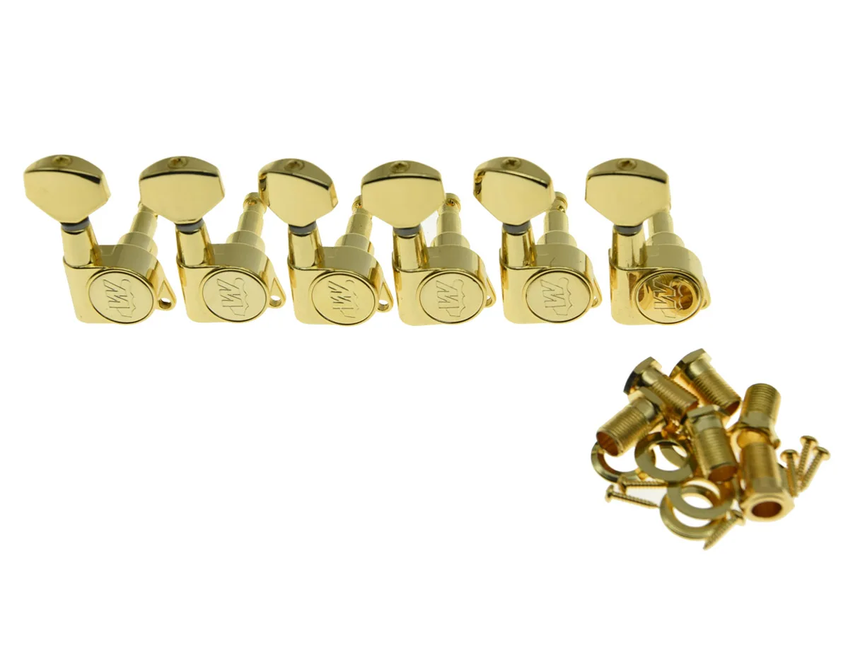 

Dopro Wilkinson 6 Inline Gold E-Z LOK Guitar Tuners Guitar Tuning Keys Machine Heads