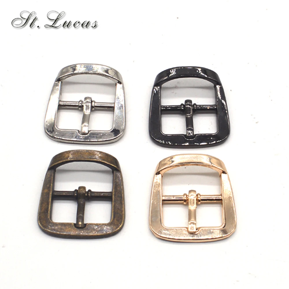 High quality 10pcs/lot 20mm gold silver bronze black Square alloy metal shoes bags Belt Buckles DIY sew accessory