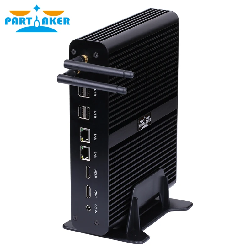 Partecipe B2 Finestre Mini PC i7 Barebone HTPC Fanless Del Computer Broadwell 5Gen Core i7 4500U con 300M Wifi