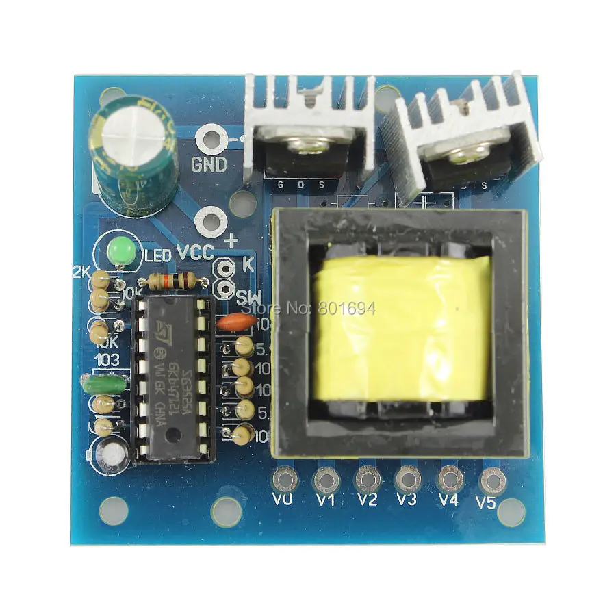 150W DC to AC Mini-Type Inverter DC 12V To AC 110V/172V/200V/220V Boost Power Converter Module