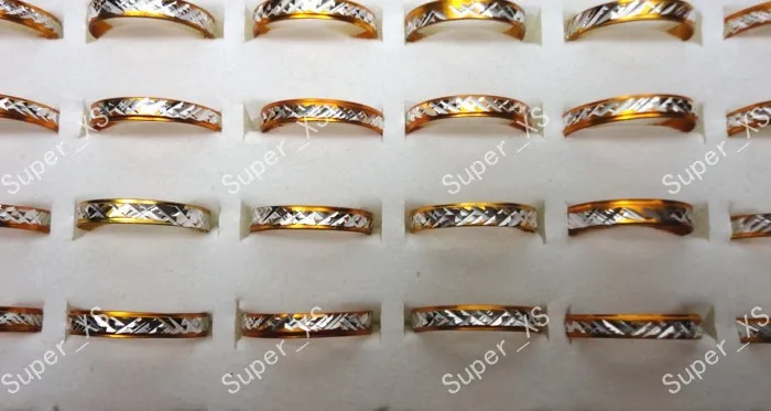 200pcs wholesale lots jewelry ring pretty nice rings hot sale women men yellow aluminum alloy Rings New LR091 free shipping