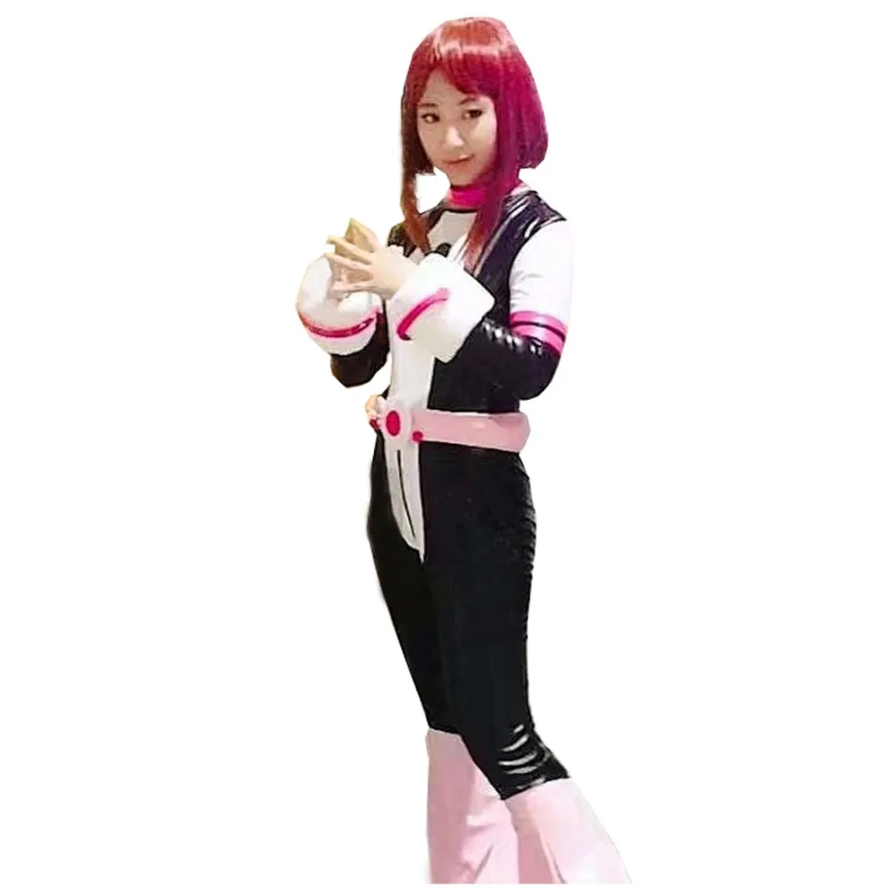 AsuiTsuyu Yaoyorozu Momo Battle Clothing OCHACO URARAKA Cosplay Costume With Hair Wig