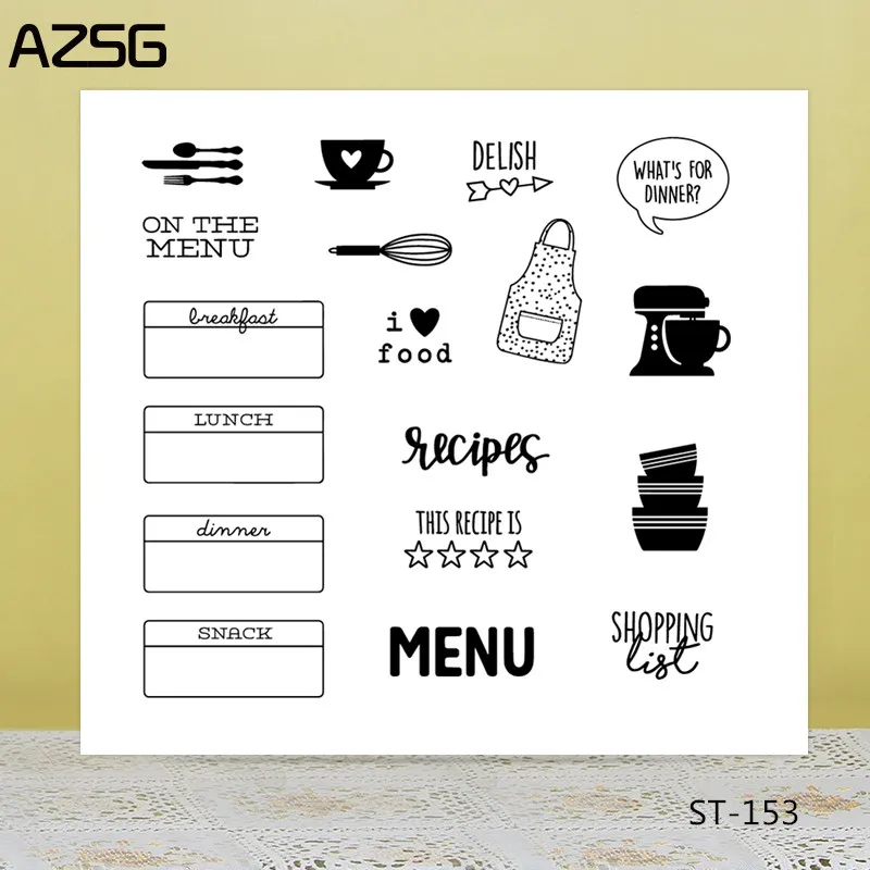 AZSG Cartoon Funny Alpaca Silicone Clear Stamps/Seals For Scrapbooking DIY Clip Art / Album Decoration Stamps Crafts