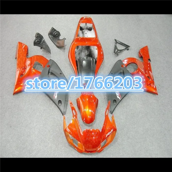 

Orange black Fairing kit for YZF-R6 98-02 YZF R6 98 99 00 01 02 Orange black YZF 600 R6 1998-2002 fairing parts Ning