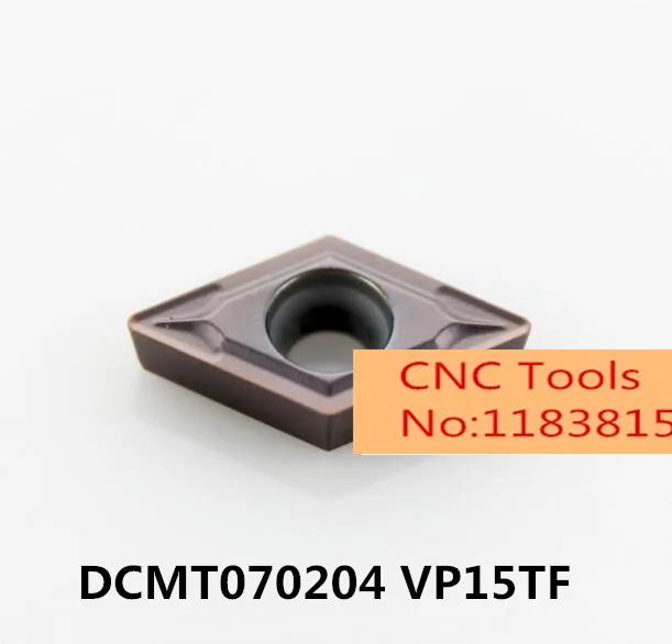 Free delivery 10PCS DCMT070204 VP15TF. cutting blade, turning tip,Suitable for SDJCR SDQCR SDNCN SDUCR SDXCR Series Lathe Tool