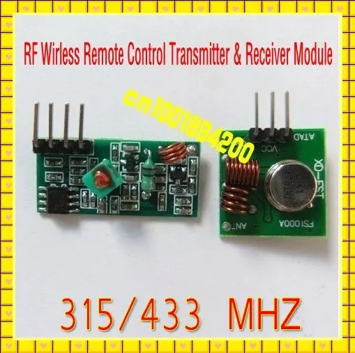 

Free Ship DC5V Radio RF Wireless Transmitter Receeiver Module System for Burglar Alarm Wireless System for Enginner 315/433MHZ