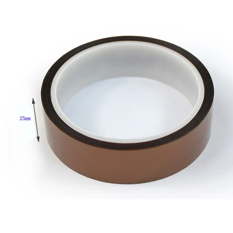 3Pcs High Temperature Heat Resistant Polyimide Tape BGA25mm x 33m Gold 3d printer parts /Accessories Free Shipping