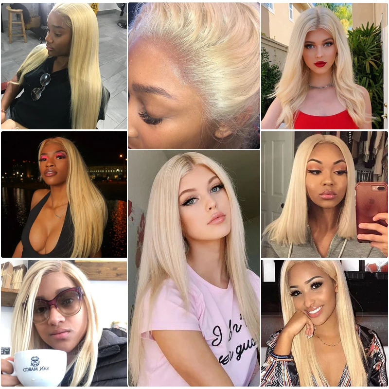 #613 Blonde Wig 13x6 13x4 Frontal Wig Straight Lace Front Human Hair Wigs Pre Plucked Brazilian Hair Wigs Queen Hair