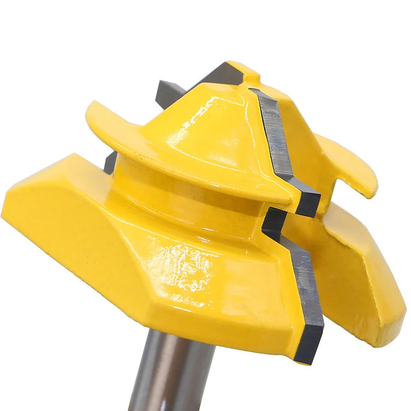 45 Degree Lock Miter Bit 8mm Shank Tenon Milling Cutter For Wood Carbide Router Bit MDF Plywood Wood Cutter Carpentry Tools