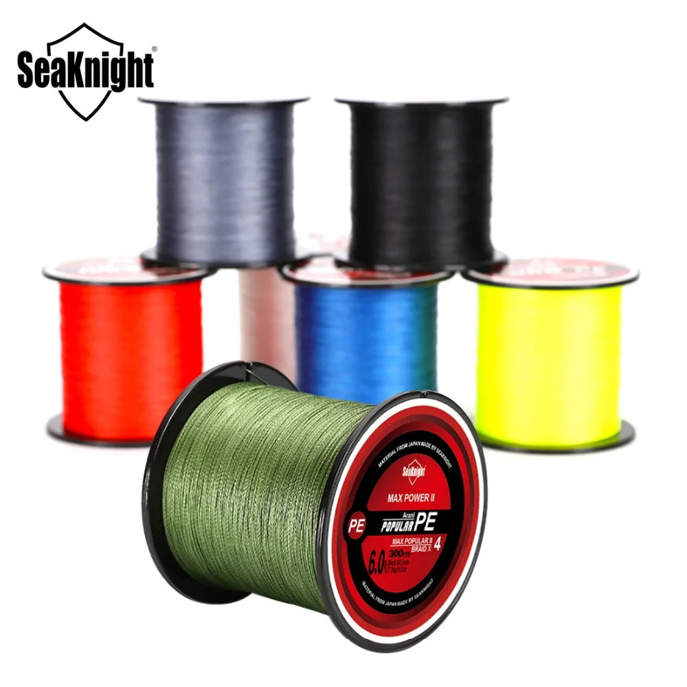 SeaKnight Brand  Series Braided Line 300M  PE Braided Fishing Lines  8LB-60LB Fishing Tackle