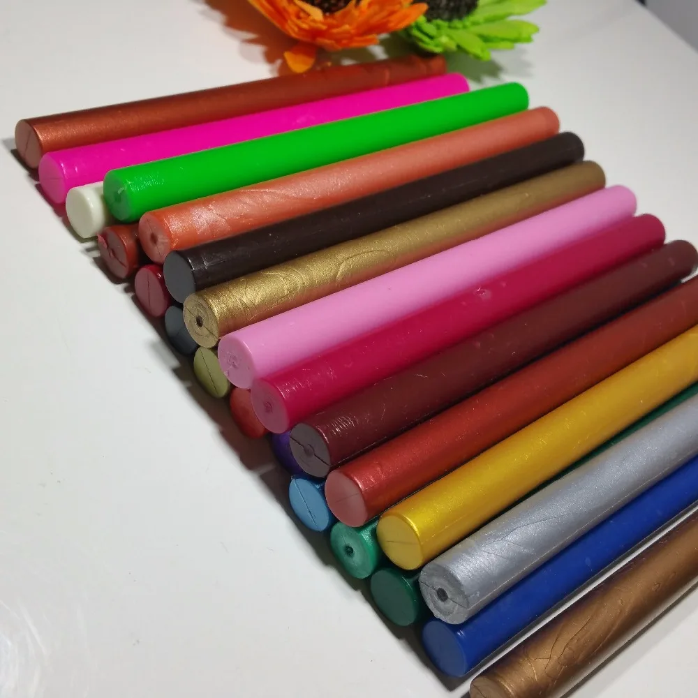 30 pieces New multi-color round sealing wax stick bar wedding invitation card stamp wax seal