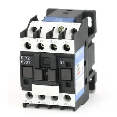 

CJX2-0901 AC Contactor 24V 50Hz Coil 9A 3-Phase 3-Pole 1NC