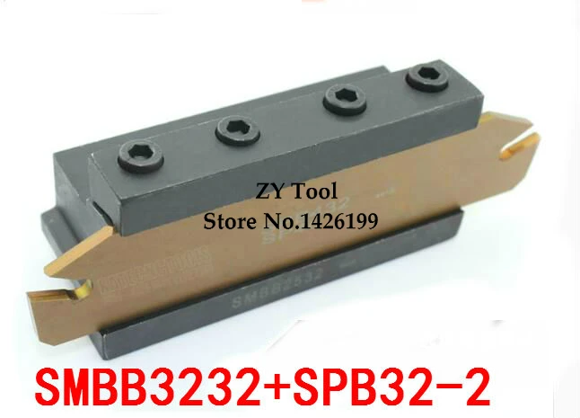 

Free delivery of 1PCS SPB32-2 NC cutter bar and 1PCS SMBB3232 CNC turret set Lathe Machine cutting Tool Stand Holder For SP200