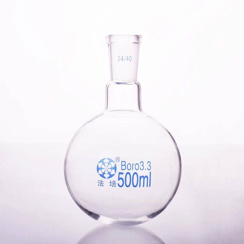 

Single standard mouth round-bottomed flask,Capacity 500ml and joint 24/40,Single neck round flask