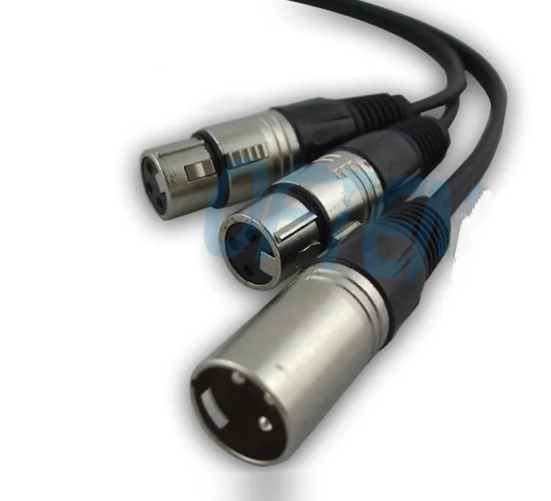 XLR Male card nong nong to dual mother card microphone cable Tuning decca dragon line Audio line Mixer cables