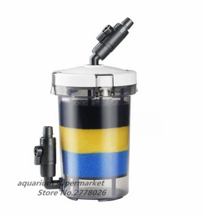 SUNSUN 1 piece transparent LW-602/LW-603 aquarium prefilter with filter cotton mini fish tank filter barrel without pump