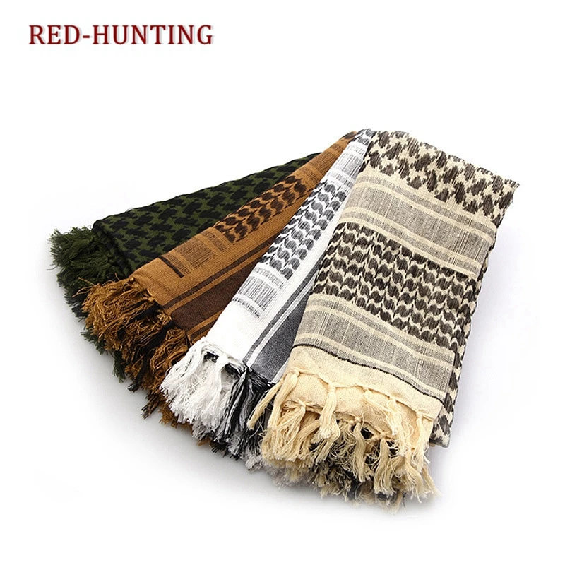 Military Scarf Military Camping Army Tactics Scarf Windproof Dustproof Outdoor Sport Scarf Cotton Wargame Scarves