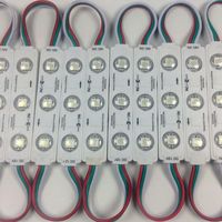 100 PCS WS2811 2811 IC 3led 5050 RGB LED Pixel Digital Module String Light Waterproof DC12V Injection for shopper banner