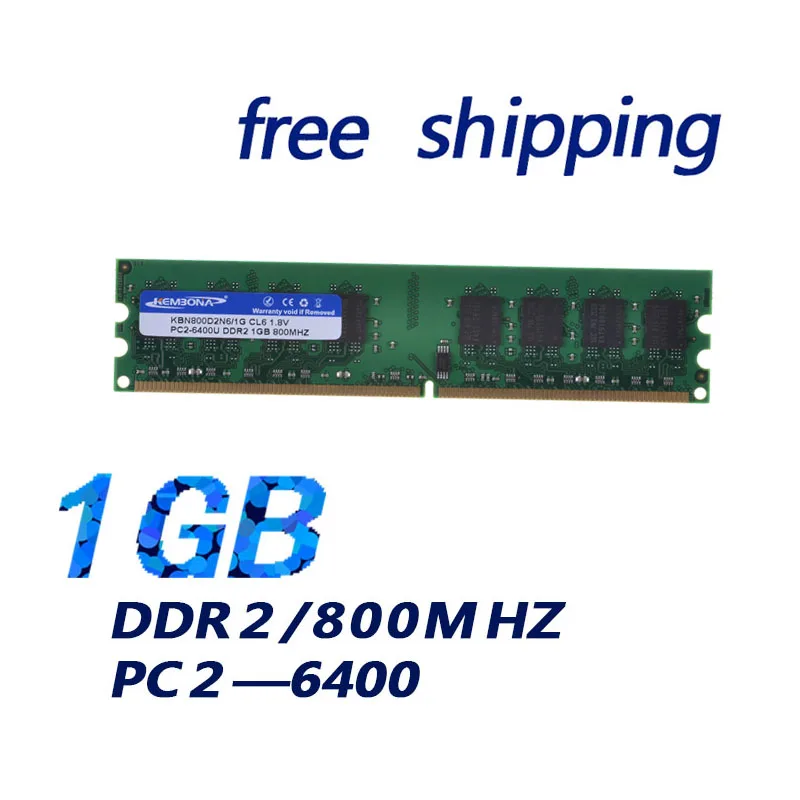 

KEMBONA 800mhz ddr2 1gb ram memoria original chipsets for computer desktop buy direct from china retail price free shipping