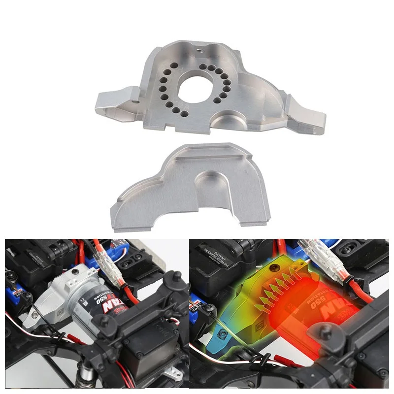 

Aluminum Alloy Motor Base Motor Mount Gear Cover Heat Sink for 1/10 RC Crawler Traxxas TRX-4 Defender TRX-4 Bronco #8290