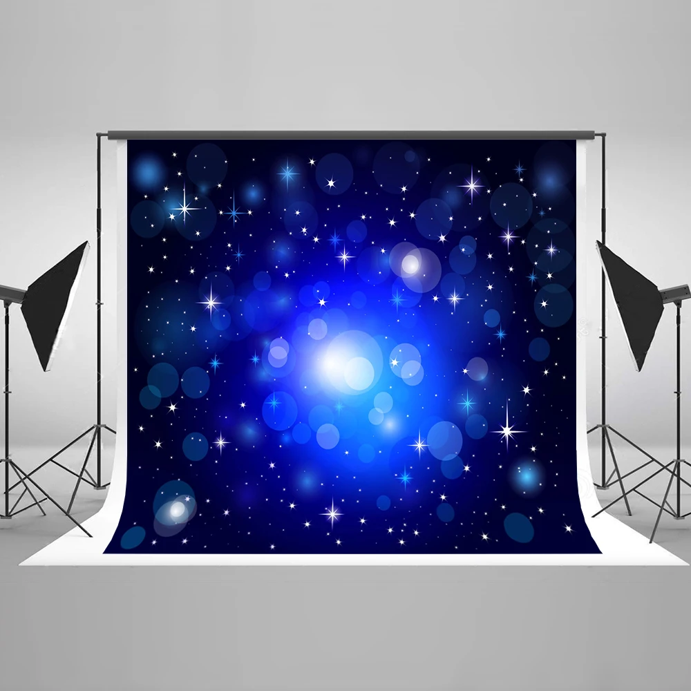 

VinylBDS Starry Sky Photography Backdrops Children Bokeh Dream Backgrounds For Photo Studio Bright Points Photo Studio Backdrop