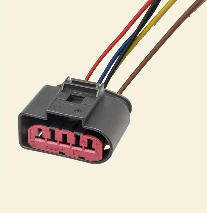 

Free shipping 10 pcs 1J0973775A Mass Air Flow Sensor 5 Pin Connector Plug with wire or without wire