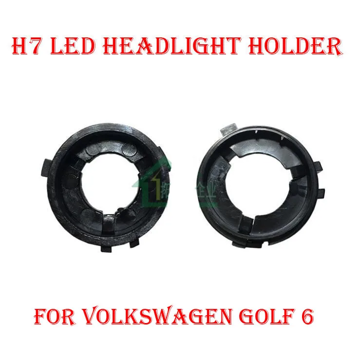 

2PCS H7 LED Headlight Conversion Kit Bulb Holder Adapter Base Retainer Socket For Volkswagen VW Golf 6 Touran Sharan Scirocco