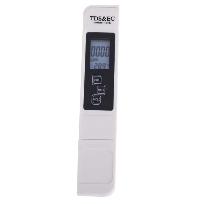 Digital TDS EC Meter Temperature Tester Pen 3 In1 Function Conductivity Water Quality Measurement Tool TDS&EC Tester 0-5000ppm