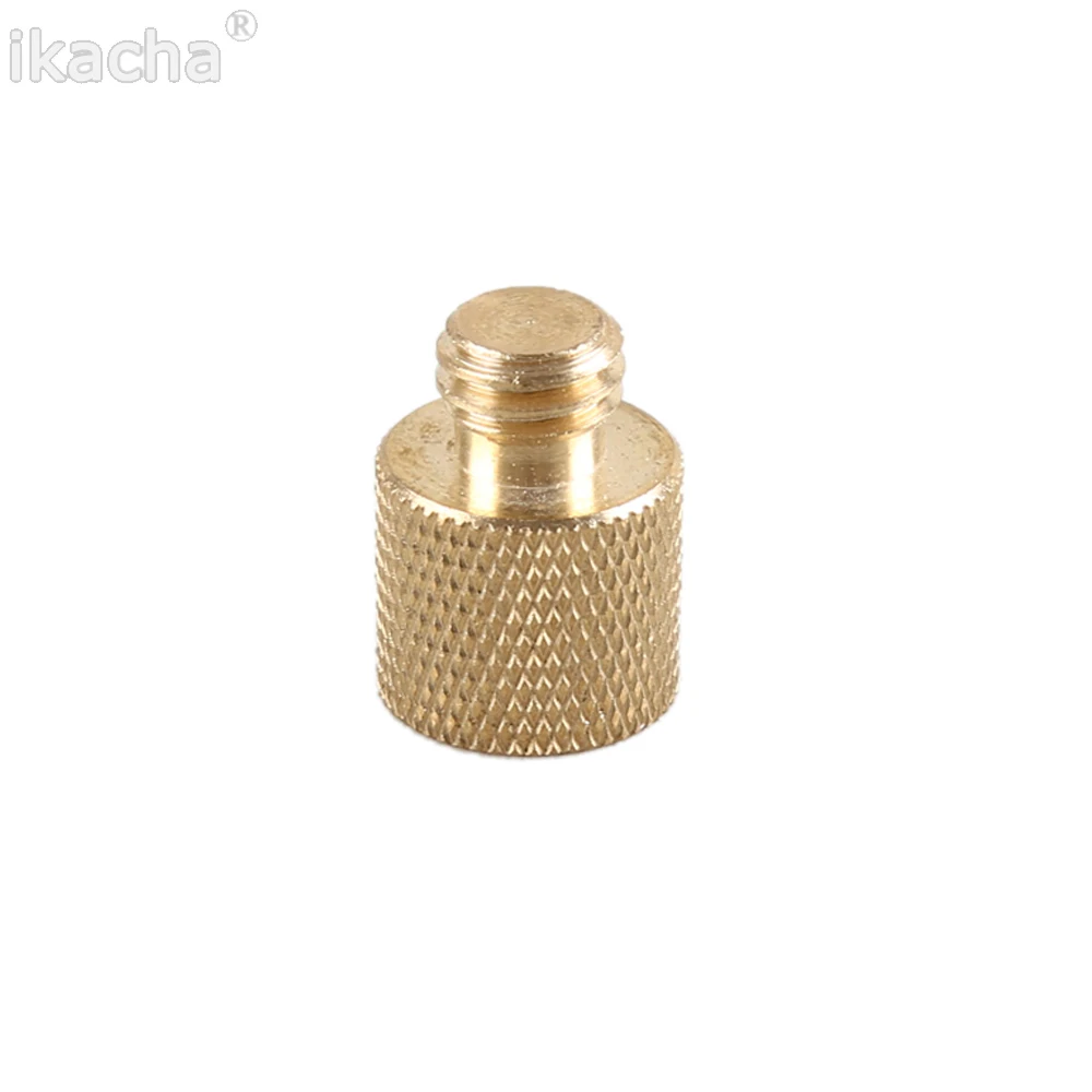 3/8 to 1/4 Female Male Converter Gold Color Brass Tripod Thread Screw Adapter For Tripod Camera Accessories