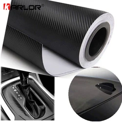 127cmx15cm 3D 3M Auto Carbon Fiber Vinyl Film Carbon Car Wrap Sheet Roll Film Paper Motorcycle Car Stickers Decal Accessories