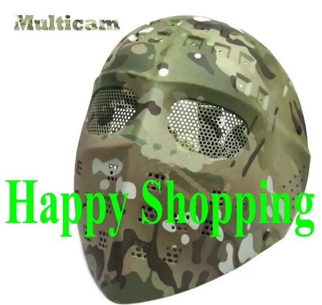 

Tactical full face hunting airsoft netted high quality plastic protect Hockey mask