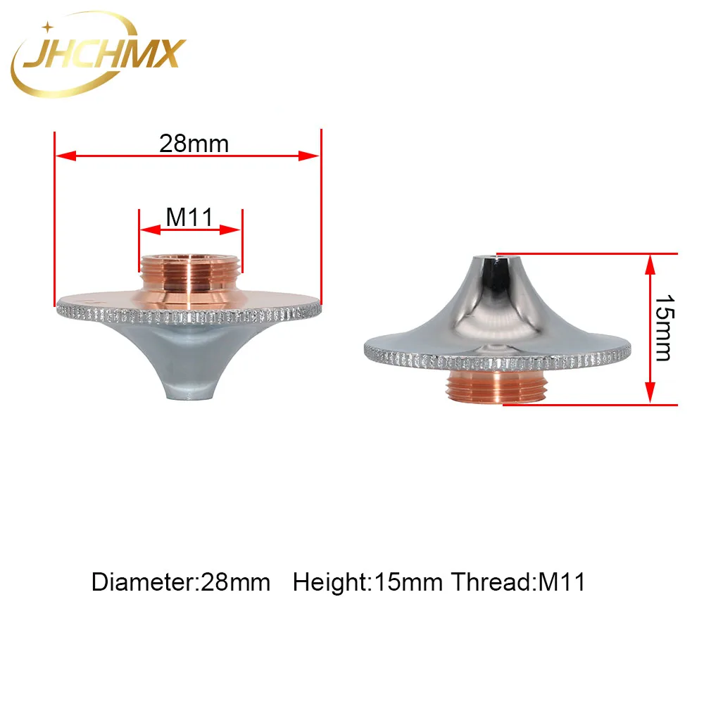 Calibre 1.0-4.5mm da dupla camada dos bocais do laser de jhchmx precitec hsg para máquinas de corte do laser da fibra de hsg precitec