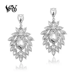 VEYO Crystal Dangle Earings Elegant Royal Retro Fashion Jewelry for Women Classic Pendientes New