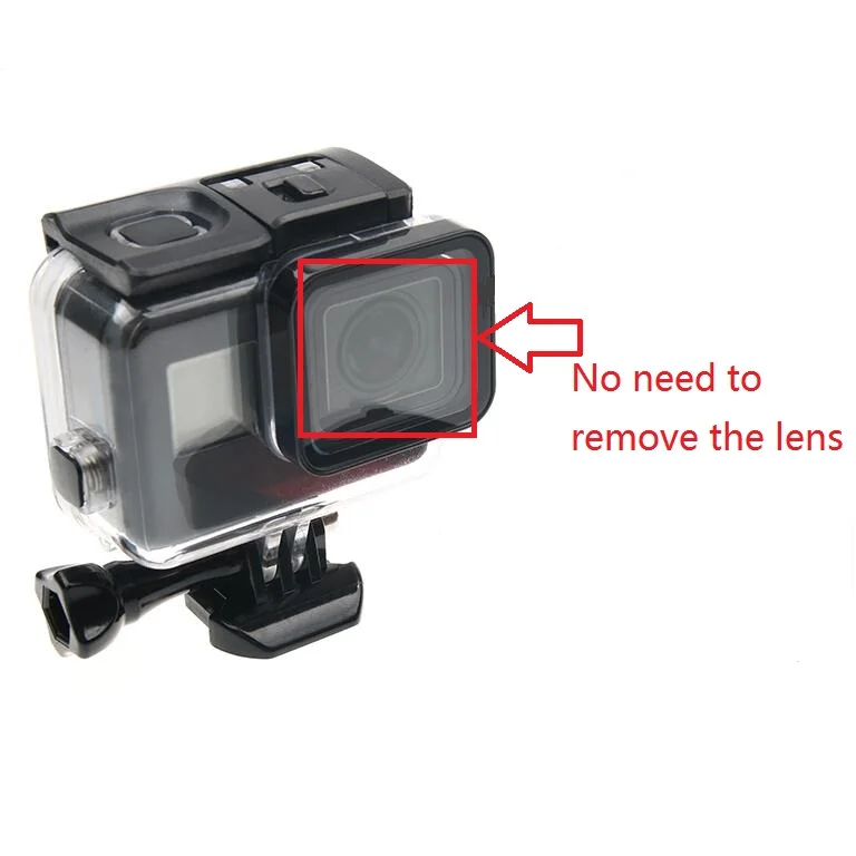 Touch Back door Waterproof Case Camera Accessories Waterproof Housing/Diving filter/Anti Fog Inserts For GoPro Hero 7 6 5 Black