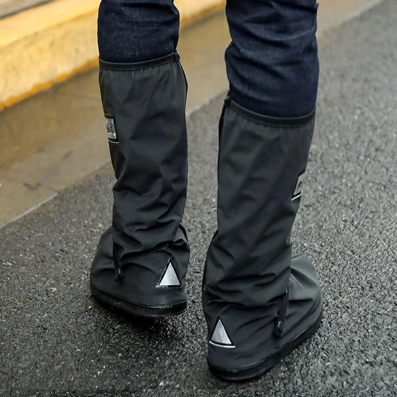 Motorcycle Cycling Rain Waterproof Bike Shoes Covers Bicycle Thicker Silicone Nonslip Boots Overshoes Rainproof Boot Reusable