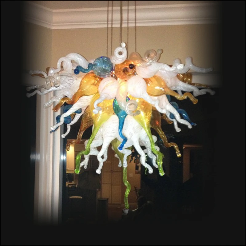 

Dale Chihuly Style Hand Blown Glass Hanging LED Modern Art Chandelier Lightings