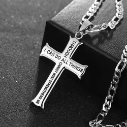 24inch Stainless Steel Christian Mens Abstinence 