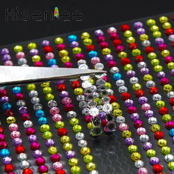 3/4/5/6MM Resin  Rhinestone Self Adhesive Stickers For DIY Mobile Phone Decoration Car Decor Decal Styling Accessories