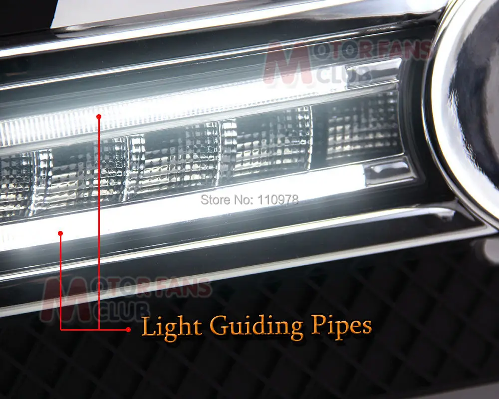 Free Shipping One Year Warranty! Pair New LED Daytime Running Light Driving Fog DRL Fit For Audi Q3 SUV 2013 2014 13 14 image 6