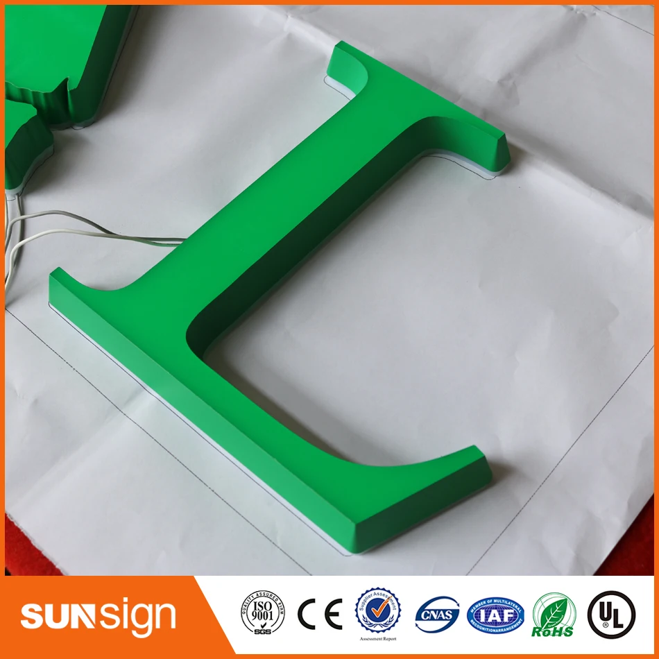 New Type Mini Acrylic Channel Letter Custom Make Illuminated Street Signs