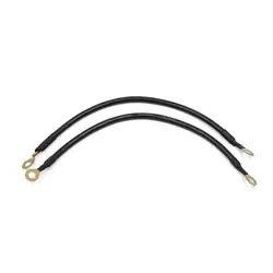 X Autohaux Universal 26cm 46cm DC 12V 24V Black Car Auto Battery Ground Wire Electric Conduction Stable Voltage Cable for Car