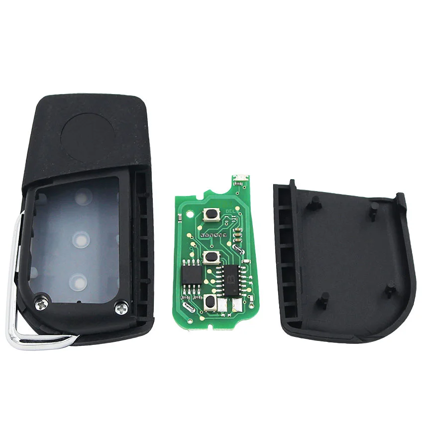 Upgraded Flip Remote Key Fob 433MHZ with 4C chip for Toyota Yaris Avensis Corolla P/N:89071-0D030 uncut TOY47 blade