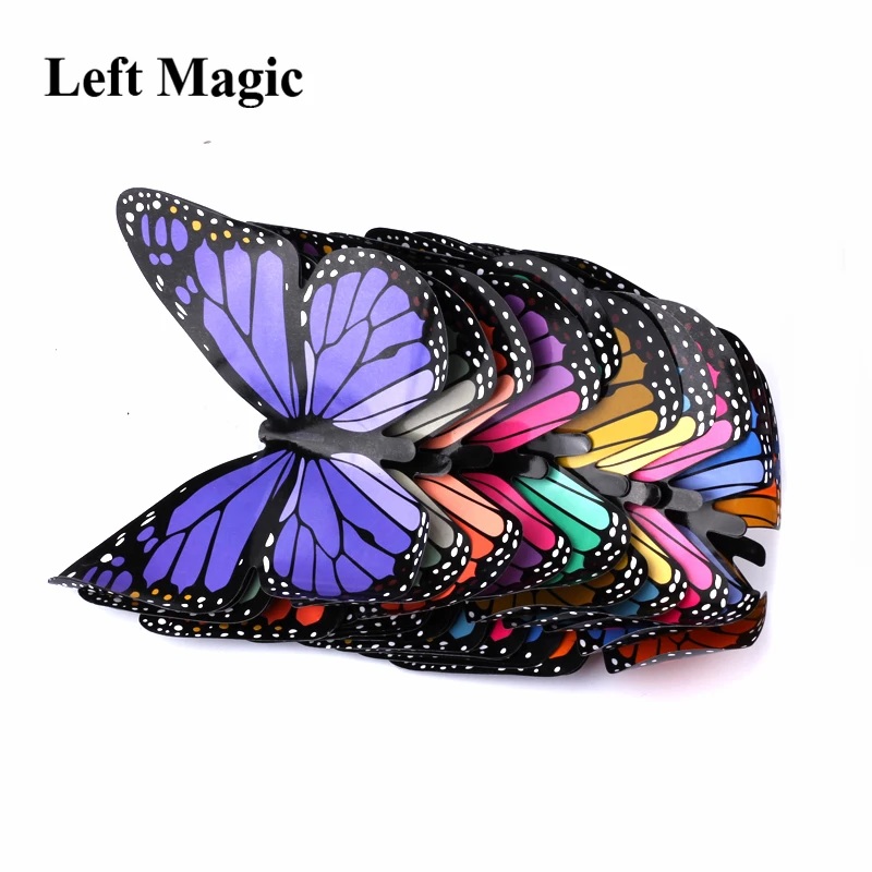 Magic Appearing Butterflies Magic Tricks Butterfly From Empty Silk Freedom Close Up Stage Magic Props Professional Gimmick Magic